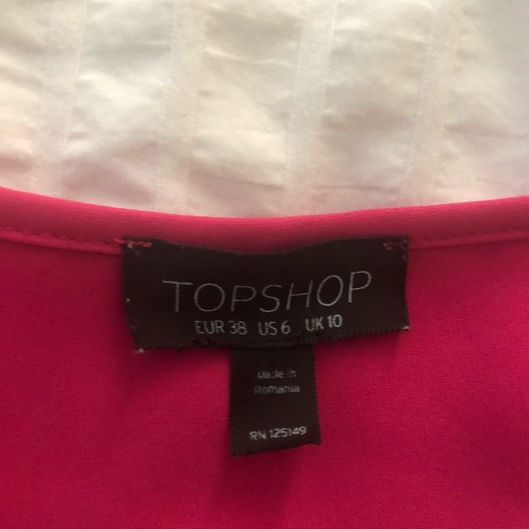 Topshop Fuschia Blouse - Picture 3 of 3